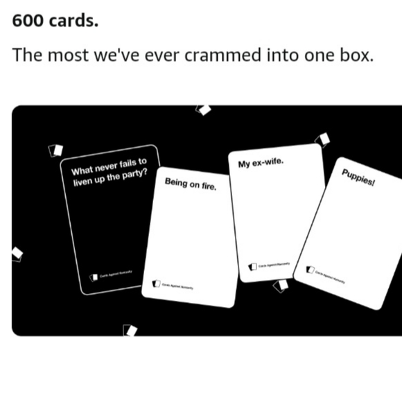 Cards Against Humanity "Cards Against Humanity" Party Card Game-Like New 17yrs + - Picture 8 of 13